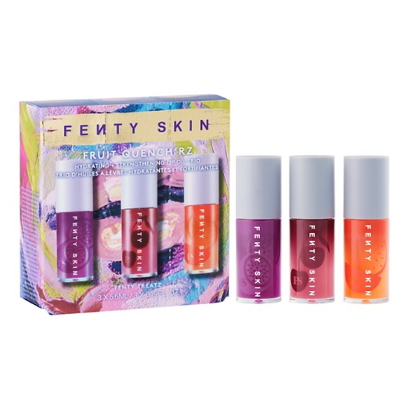 Fruit Quench'rz- Nemlendirici ve güçlendirici dudak yağı üçlüsü, FENTY SKIN